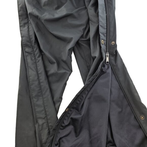 FootJoy DryJoys Golf Rain Pants Black Tear Away Zippered Snaps Men's Large - Picture 12 of 12
